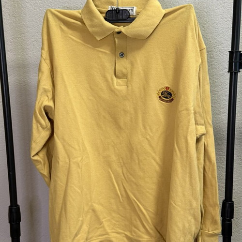 Burberrys vintage yellow long-sleeve polo shirt, size M