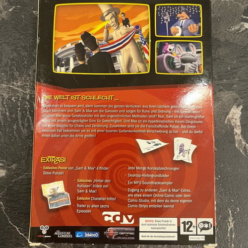 Sam & Max Season One PC DVD game used, small box