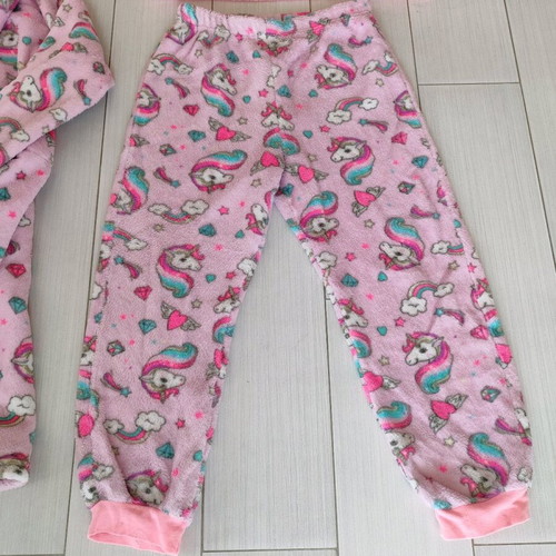 Warm fleece set for girls size 8/10 like new, pink