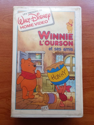 Winnie the Pooh VHS tape used, 1980s Disney movie