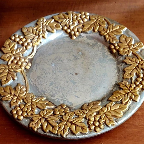 Christmas plate with candle new