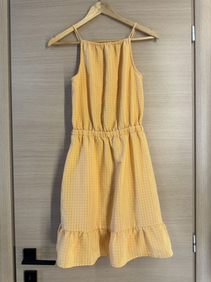 H&M apricot and yellow open-back dress 12-13 years / 158 cm