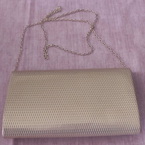 Evening shoulder bag used, gold