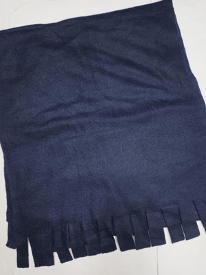 Men's fleece scarf dark blue new