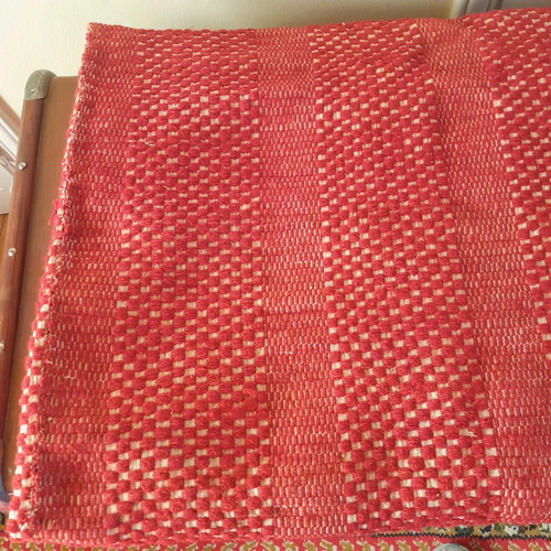 Woven loom blanket used 2 x 1.60 in very good condition