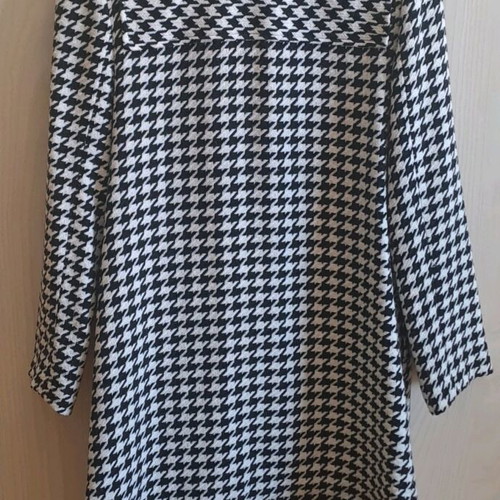 Lapin Montgomery style girls' coat like new, black and white, size 152 cm