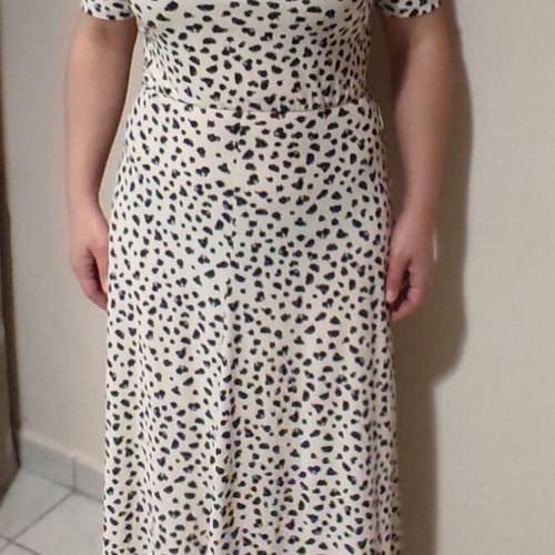 Stradivarius ankle-length dress with back opening, like new