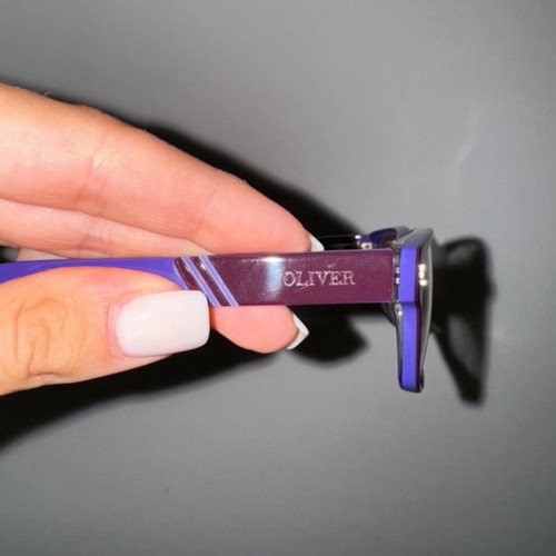 Astigmatism Glasses Oliver Peoples like new, purple frame and lenses