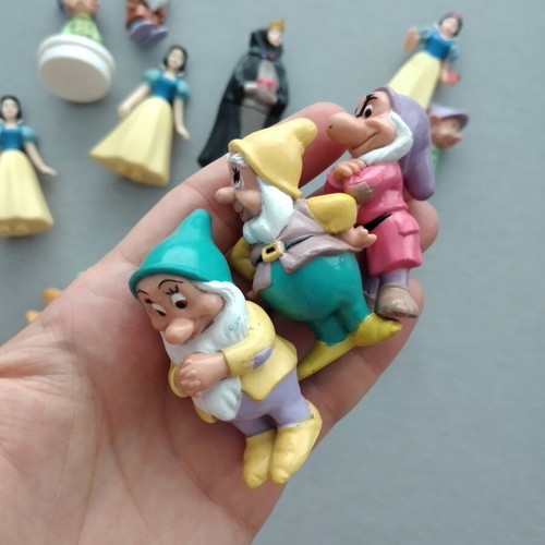 Snow White and The Seven Dwarfs Disney McDonald's Collectable Figures bundle of 14 used