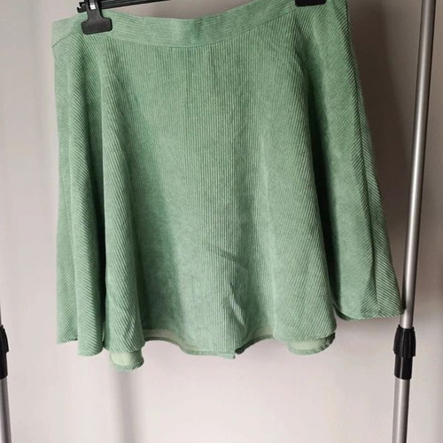 Sage Green Button Corduroy Skirt like new, size XXL
