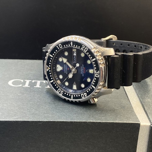 Citizen Promaster Diver 200m αυτόματο ρολόι μεταχειρισμένο, μπλε καντράν