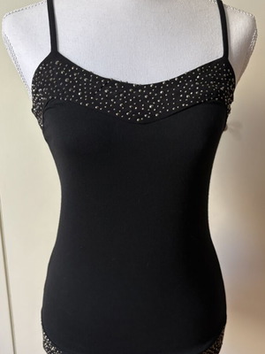 Black Top S/M like new with decorative details
