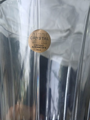Vintage Capri Crystal Vase 24% Lead Crystal New
