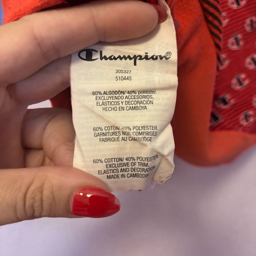 Champion boys' sweatshirt size 12 used, red