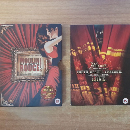 Moulin Rouge! DVD two-disc set, romantic drama musical