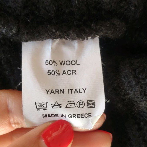 Albertini wool cardigan used, size S, black