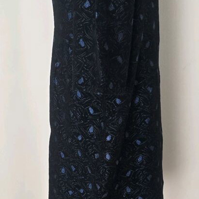 Handmade vintage dress unfinished used, size large, black