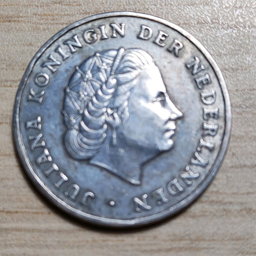 Netherlands Antilles 1 gulden 1952 silver coin used