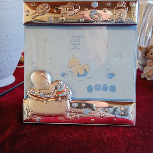 Laminato AG photo frame with silver layer like new, size 14.5x13