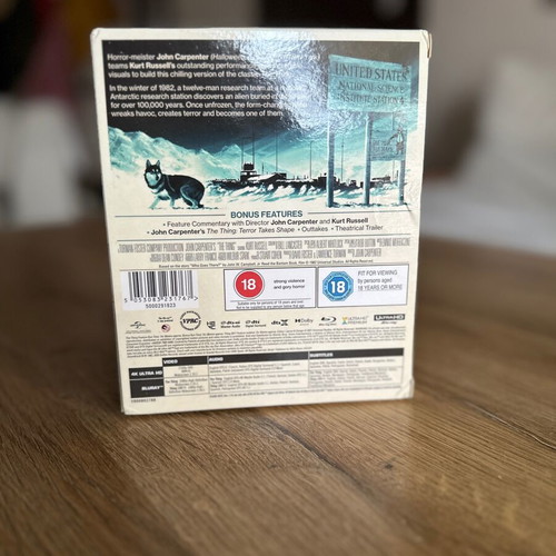 The Thing Limited Collectors Edition 4K Blu-ray like new with Greek subtitles