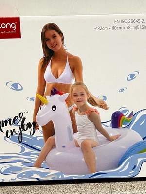 Inflatable Unicorn new 132cm x 110cm x 78cm