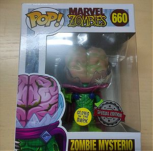 Funko pop Marvel Zombies Zombie Mysterio GITD #660