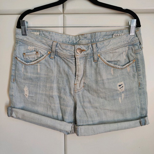 Women's Denim Shorts Staff Jeans "Doriana" distressed (Size W29)