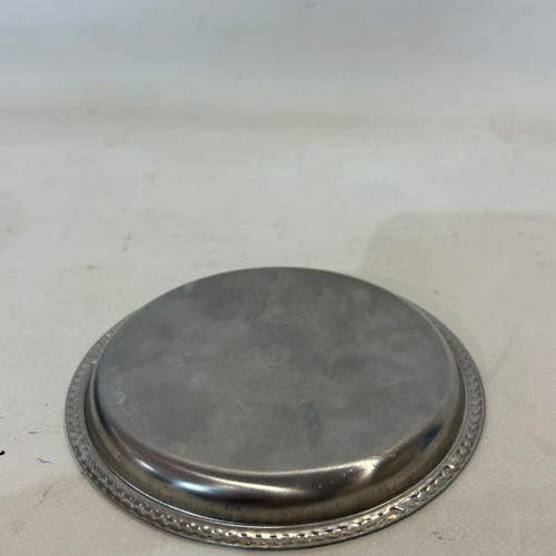 Metal coasters used, set of 12 with embossed designs