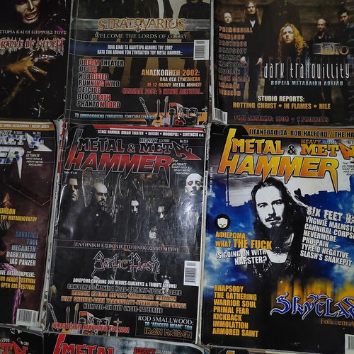 Metal Hammer & Heavy Metal magazine pack used, 9 issues 2000-2004