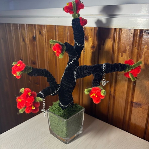 Bonsai blossom tree handmade, new