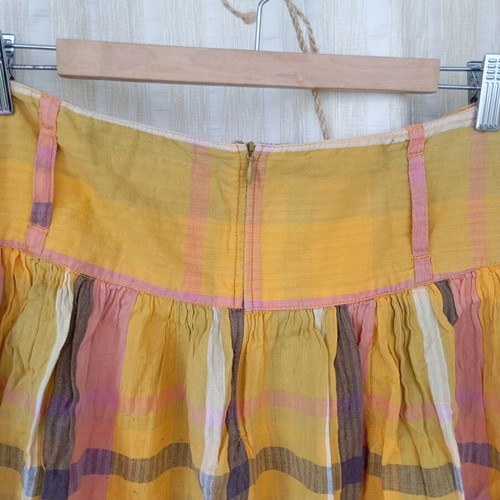 French Connection checked skirt used, airy fabric, multicolor, size M