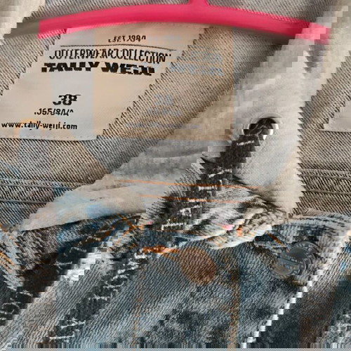 Τζιν τζάκετ με κουκούλα μεταχειρισμένο, μέγεθος M