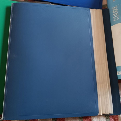 Filing folders used, pack of 7 with sleeves and sheets