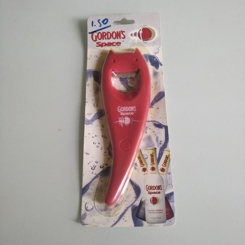 Gordon's Space bottle opener 2000s red ghost-shaped new