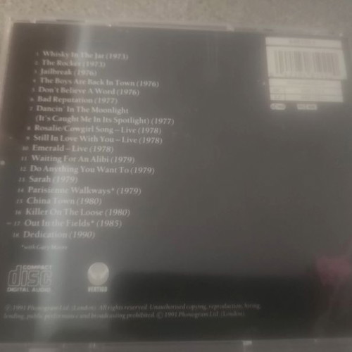 Thin Lizzy Dedication The Very Best Of Thin Lizzy CD used, rock