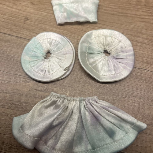 Handmade doll clothes set holographic 4 pcs like new