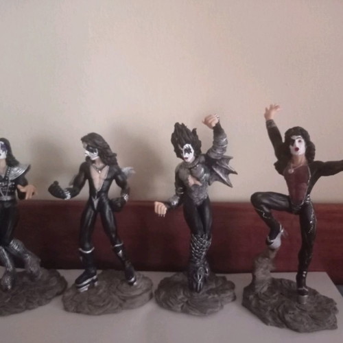 KISS band decorative figurines, set of 4