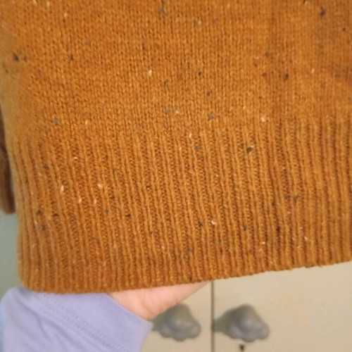Primark men's sweater light brown Small like new with elbow patches