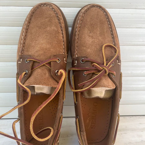 Sebago suede cognac brown shoes size 43