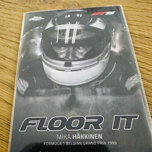 Mika Hakkinen Floor IT insert Topps Chrome F1 2025 like new