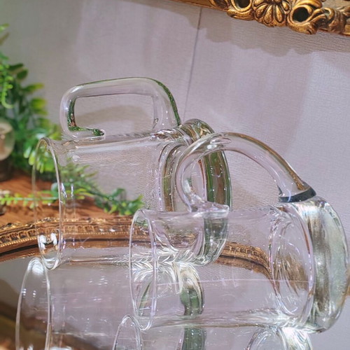 Set of 2 glass beer mugs 300 ml and 500 ml, Austria