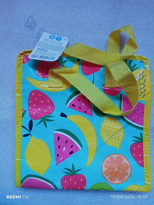 Insulated cooler bag 7L with summer fruit pattern new