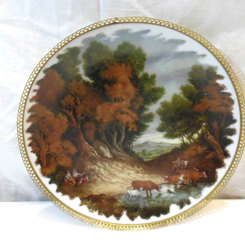 Porcelain decorative plate West Germany Furstenberg used