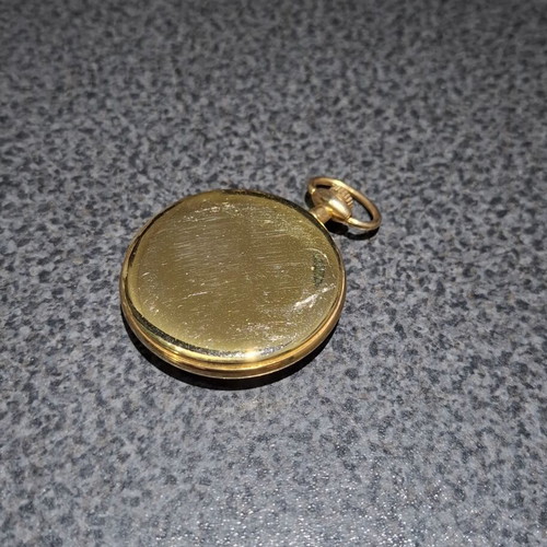 Vintage Cassali Quartz Pocket Watch used, gold tone, retro style