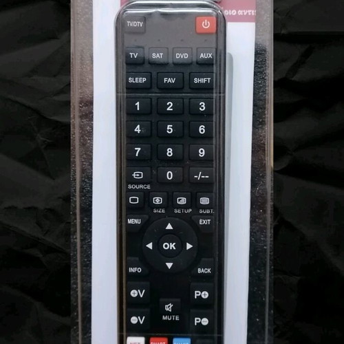 4-in-1 Remote Control new for TV, DVB-T, DVD, Hi-Fi