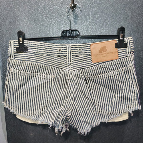 Vintage Acid Washed Denim Shorts purple and white like new