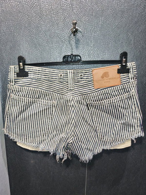 Vintage acid washed denim σορτσάκι μωβ και λευκό σαν καινούργιο