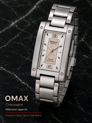 Omax Excellent Collection Millennium 2002 Tank watch, Japan Quartz