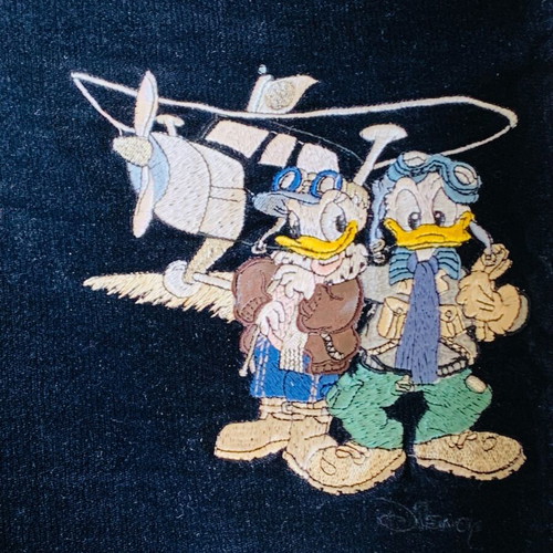 Velvet Donald Duck pants vintage 90s Emmanuel Schvili like new
