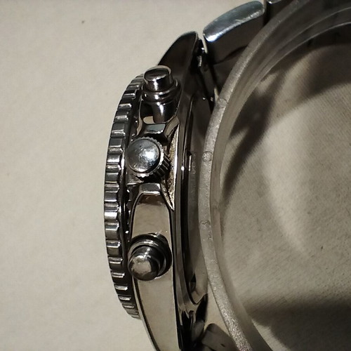 Seiko Flightmaster pilot quartz chronograph 100m wristwatch used